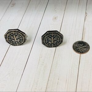 ‎Gunmetal Blue Enameled Cufflinks